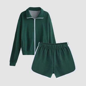 Cider Sporty Zip Up Sweat Set NWT